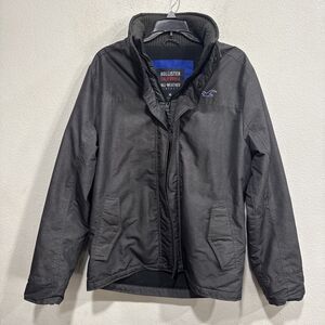 Hollister All Weather Jacket Women’s Size M Black Fleece Lined GUC